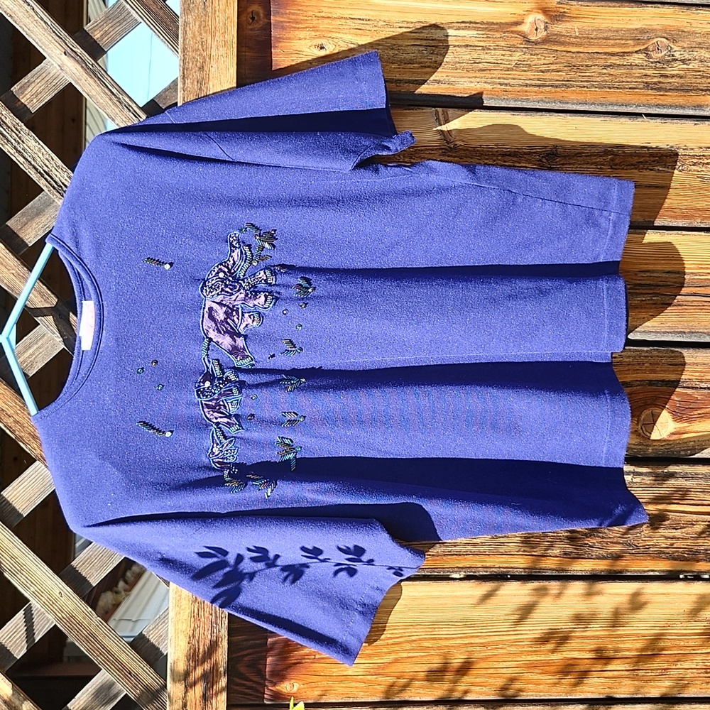 ⭐️Maple Purple Elephant Top